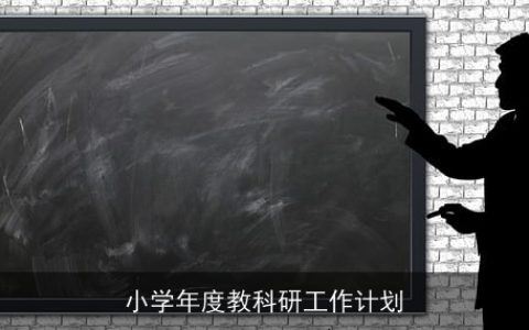 小学年度教科研工作计划