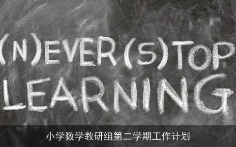 小学数学教研组第二学期工作计划