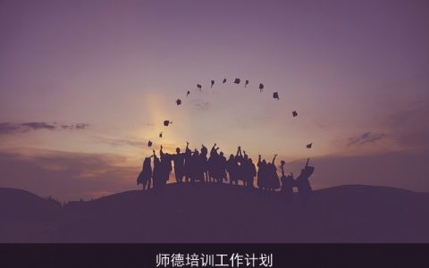 师德培训工作计划