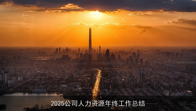 2025公司人力资源年终工作总结