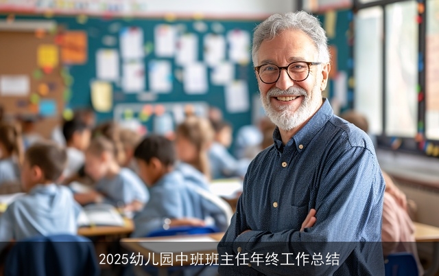 2025幼儿园中班班主任年终工作总结