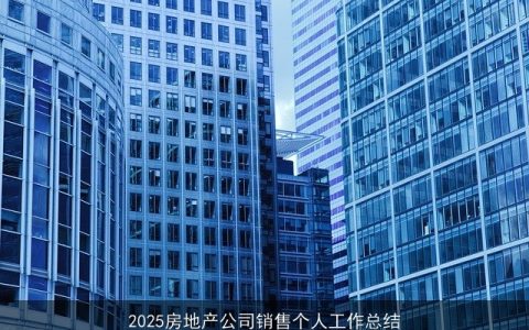 2025房地产公司销售个人工作总结