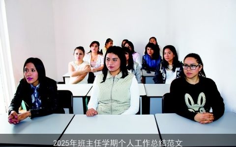 2025年班主任学期个人工作总结范文