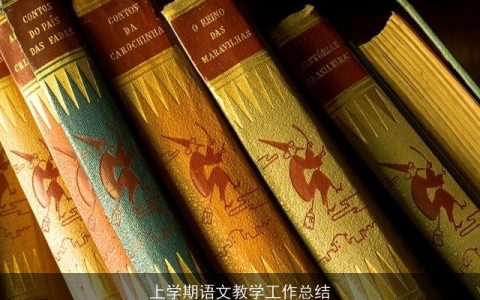 上学期语文教学工作总结