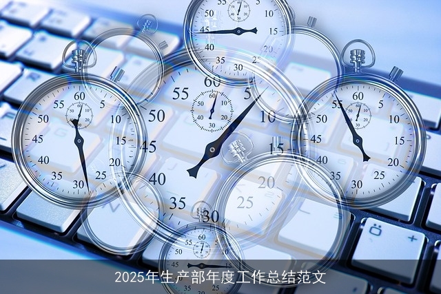 2025年生产部年度工作总结范文