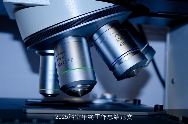 2025科室年终工作总结范文