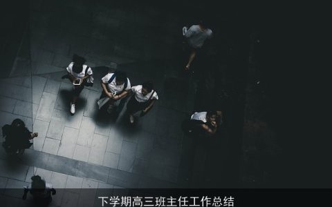 下学期高三班主任工作总结