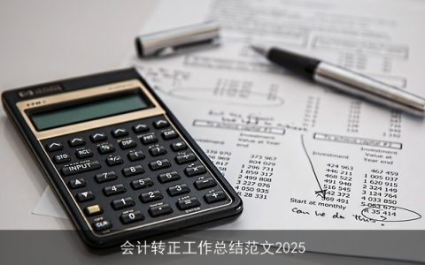 会计转正工作总结范文2025