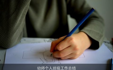 幼师个人班级工作总结