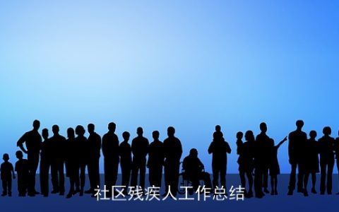 社区残疾人工作总结