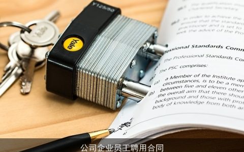 公司企业员工聘用合同