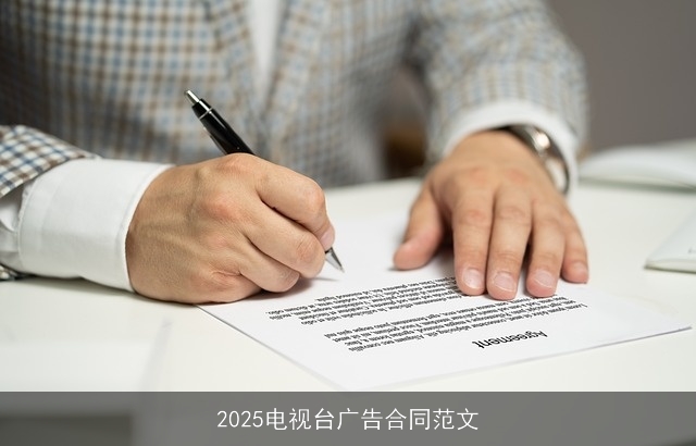 2025电视台广告合同范文