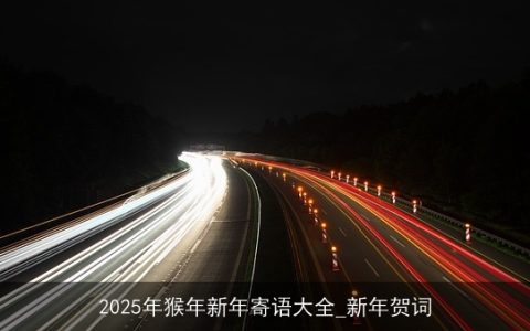 2025年猴年新年寄语大全_新年贺词