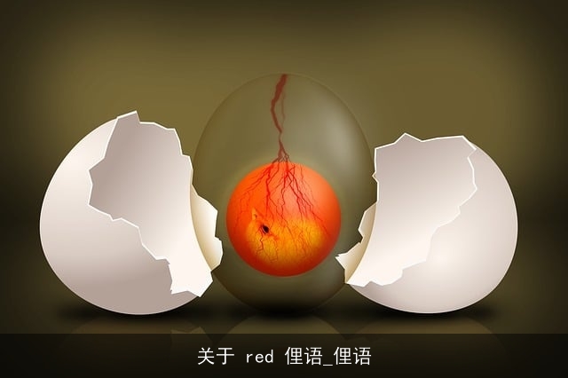 关于 red 俚语_俚语