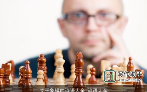 关于象棋的谚语大全_谚语大全