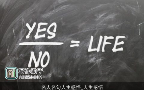 名人名句人生感悟_人生感悟