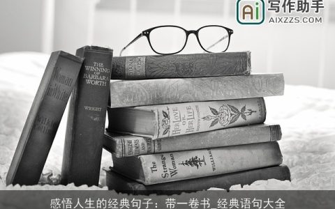 感悟人生的经典句子：带一卷书_经典语句大全