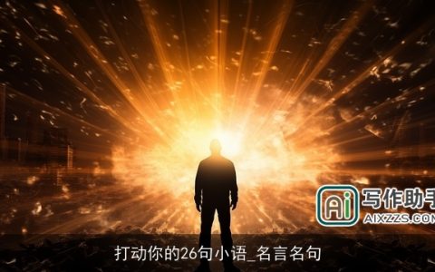 打动你的26句小语_名言名句