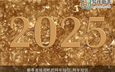 新年发给司机的拜年短信_拜年短信