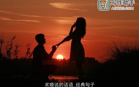 求婚说的话语_经典句子