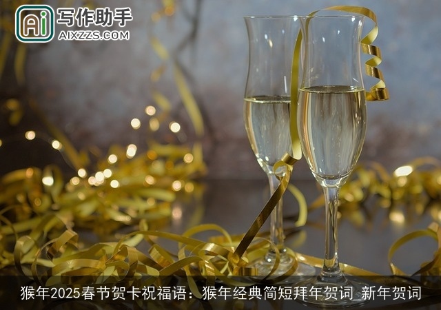 猴年2025春节贺卡祝福语：猴年经典简短拜年贺词_新年贺词