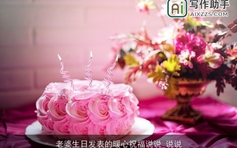 老婆生日发表的暖心祝福说说_说说