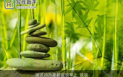 说说2025最新说说早上_说说