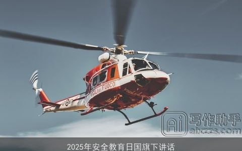 2025年安全教育日国旗下讲话