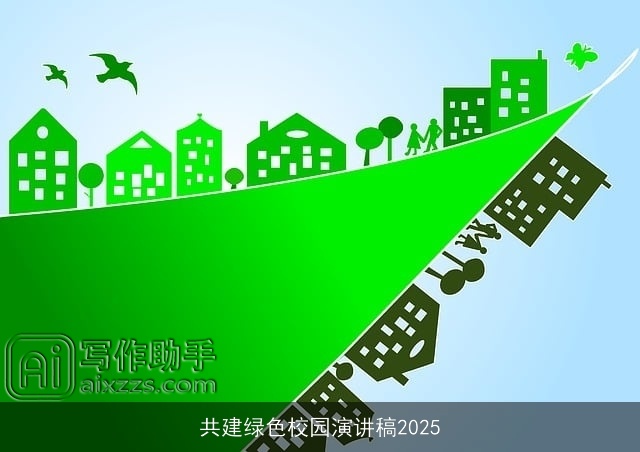 共建绿色校园演讲稿2025