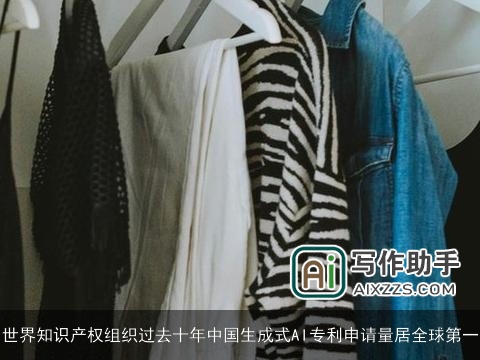 世界知识产权组织过去十年中国生成式AI专利申请量居全球第一