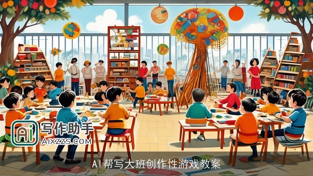 AI帮写大班创作性游戏教案