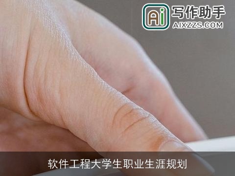 软件工程大学生职业生涯规划