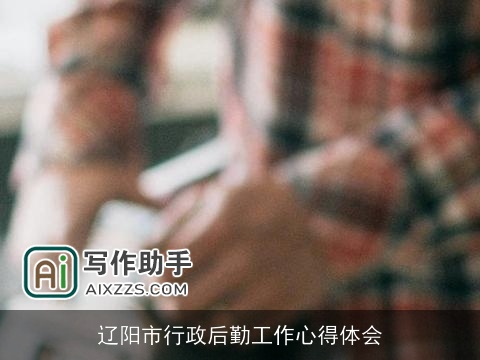 辽阳市行政后勤工作心得体会