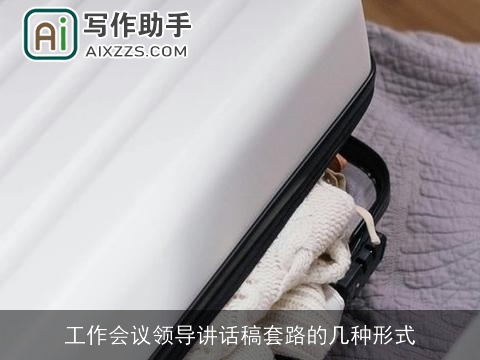 工作会议领导讲话稿套路的几种形式