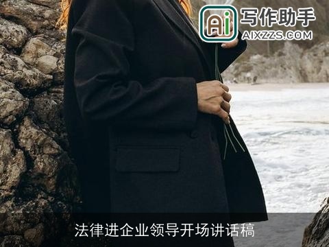 法律进企业领导开场讲话稿