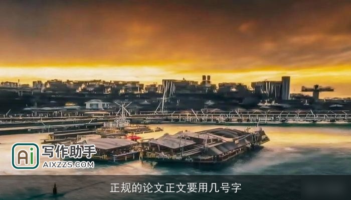 正规的论文正文要用几号字