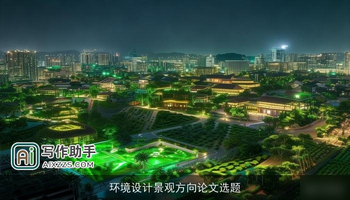 环境设计景观方向论文选题