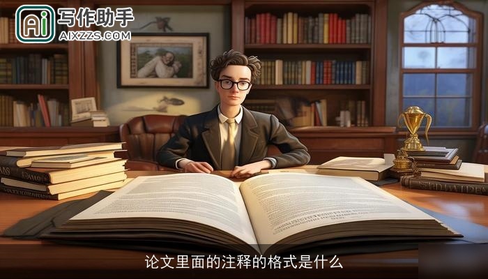 论文里面的注释的格式是什么