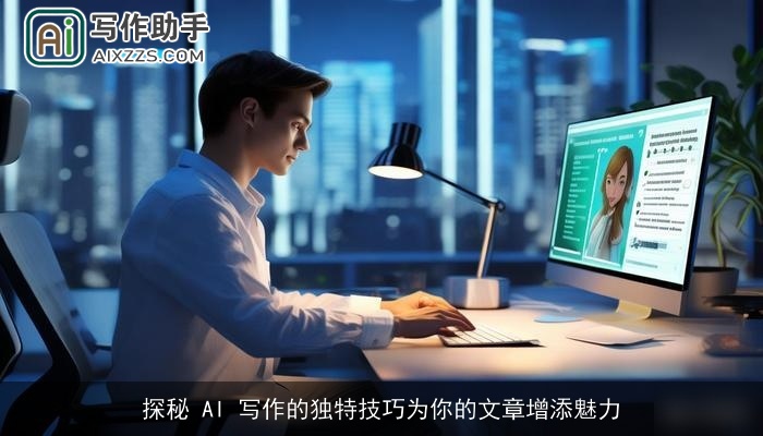 探秘 AI 写作的独特技巧为你的文章增添魅力
