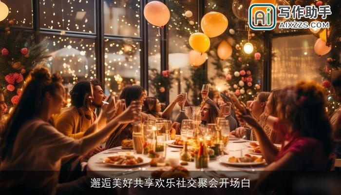 邂逅美好共享欢乐社交聚会开场白