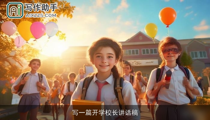 写一篇开学校长讲话稿