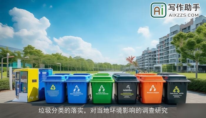 垃圾分类的落实，对当地环境影响的调查研究