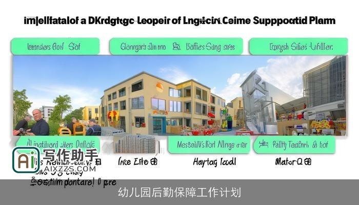 幼儿园后勤保障工作计划