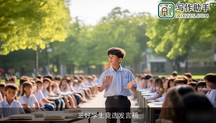 三好学生竞选发言稿