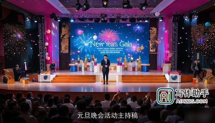 元旦晚会活动主持稿