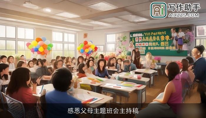 感恩父母主题班会主持稿