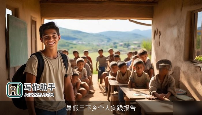 暑假三下乡个人实践报告