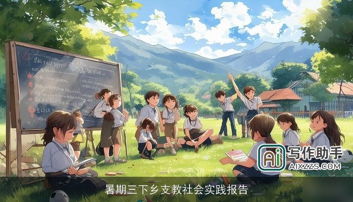 暑期三下乡支教社会实践报告