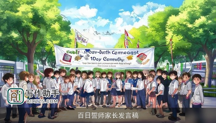 百日誓师家长发言稿