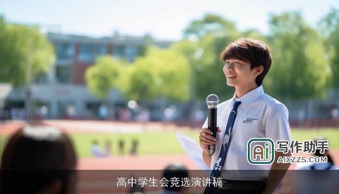 高中学生会竞选演讲稿